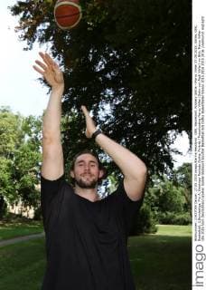 GER, Basketball, Rockets Gotha - Marco Völler 27.08.2015, Gotha, GER, Basketball, 2.Bundesliga, Pro A, Oettinger Rockets Gotha, Porträt Fotoshooting Marco Völler (Sohn von Rudi Völler) im Bild: Marco Völler