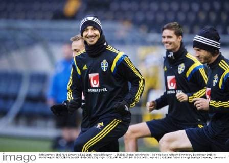 , 151011 Zlatan Ibrahimovic - Training Nationalteam Schweden, 11 oktober 2015 in Stockholm  Copyright: JOELxMARKLUND BB151011JM001