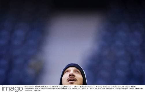 , 151011 Zlatan Ibrahimovic - Training Nationalteam Schweden, 11 oktober 2015 in Stockholm  Copyright: JOELxMARKLUND BB151011JM014