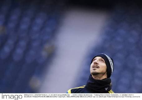 , 151011 Zlatan Ibrahimovic - Training Nationalteam Schweden, 11 oktober 2015 in Stockholm  Copyright: JOELxMARKLUND BB151011JM017