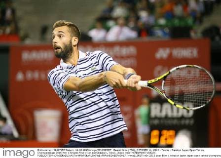 Benoit Paire (FRA), OCTOBER 11, 2015 - Tennis : Rakuten Japan Open Tennis Championships 2015 Men s Singles Final at Ariake Coliseum, Tokyo, Japan. NOxTHIRDxPARTYxSALES.  (mrva115017)