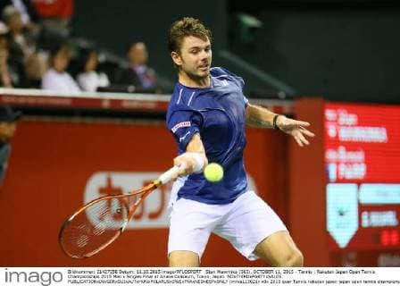 Stan Wawrinka (SUI), OCTOBER 11, 2015 - Tennis : Rakuten Japan Open Tennis Championships 2015 Men s Singles Final at Ariake Coliseum, Tokyo, Japan. NOxTHIRDxPARTYxSALES.  (mrva115021)