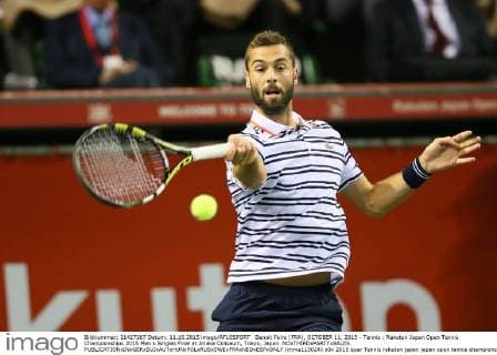 Benoit Paire (FRA), OCTOBER 11, 2015 - Tennis : Rakuten Japan Open Tennis Championships 2015 Men s Singles Final at Ariake Coliseum, Tokyo, Japan. NOxTHIRDxPARTYxSALES.  (mrva115024)
