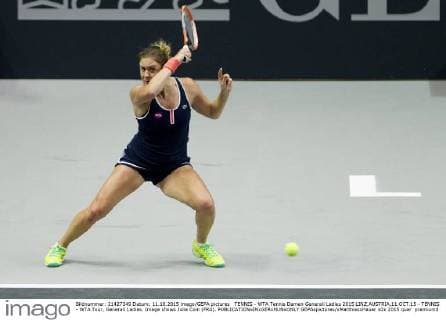 TENNIS - WTA Tennis Damen Generali Ladies 2015 LINZ,AUSTRIA,11.OCT.15 - TENNIS - WTA Tour, Generali Ladies. Image shows Julie Coin (FRA). GEPAxpictures xMatthiasxHauer