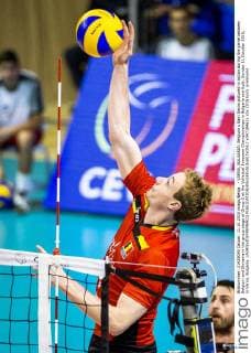 - VARNA, BULGARIA: Belgium s Sam Deroo pictured in action during the game between Belgium and Slovania in the group stage of Group C at the Volleybal European Championships in Bulgaria and Italy, Sunday 11 October 2015, in Varna, Bulgaria. LAURIExDIEFFEMBACQ  x04718462x
