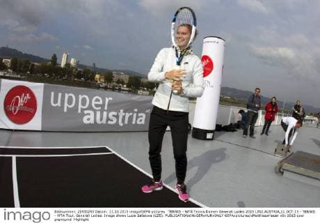 TENNIS - WTA Tennis Damen Generali Ladies 2015 LINZ,AUSTRIA,11.OCT.15 - TENNIS - WTA Tour, Generali Ladies. Image shows Lucie Safarova (CZE). GEPAxpictures xMatthiasxHauer