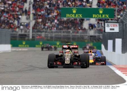 Russian Grand Prix, Sochi 08 - 11 October 2015 11.10.2015 - Race, Pastor Maldonado (VEN) Lotus F1 Team E23 