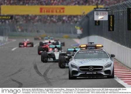 Motorsports: FIA Formula One World Championship WM Weltmeisterschaft 2015, Grand Prix of Russia, Bernd Maylaender (GER, Safety Car driver), xHOCHxZWEIx