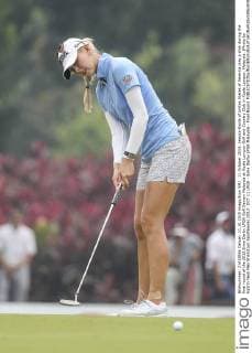 11 October 2015: Jessica Korda of Unites States of America play a shot during the final round of the 2015 Sime Darby LPGA Golf Damen Malaysia at Kuala Lumpur Golf and Country Club in Kuala Lumpur, Malaysia. (Photo by Hazrin Yeob Men Shah Icon Sportswire) GOLF: OCT 11 LPGA - Sime Darby LPGA Malaysia - Final Round Icon3781510118051 EDITORIAL USE ONLY