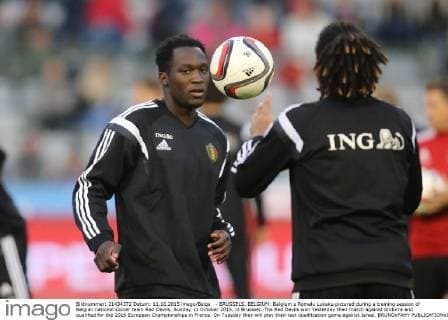 - BRUSSELS, BELGIUM: Belgium s Romelu Lukaku pictured during a training session of Belgian national soccer team Red Devils, Sunday 11 October 2015, in Brussels. The Red Devils won Yesterday their match against Andorra and qualified for the 2016 European Championships in France. On Tuesday they will play their last qualification game against Israel. BRUNOxFAHY  x04719007x