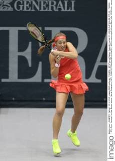 TENNIS - WTA Tennis Damen Generali Ladies 2015 LINZ,AUSTRIA,12.OCT.15 - TENNIS - WTA Tour, Generali Ladies. Image shows Jelena Ostapenko (LAT). GEPAxpictures xMathiasxMandl