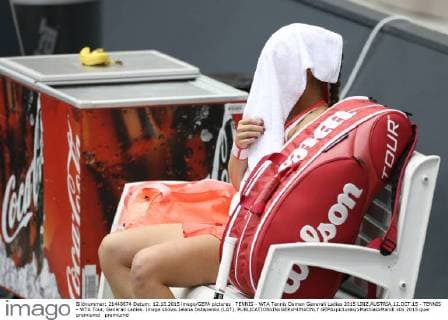 TENNIS - WTA Tennis Damen Generali Ladies 2015 LINZ,AUSTRIA,12.OCT.15 - TENNIS - WTA Tour, Generali Ladies. Image shows Jelena Ostapenko (LAT). GEPAxpictures xMathiasxMandl