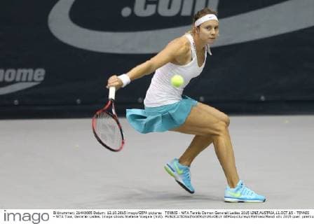 TENNIS - WTA Tennis Damen Generali Ladies 2015 LINZ,AUSTRIA,12.OCT.15 - TENNIS - WTA Tour, Generali Ladies. Image shows Stefanie Voegele (SUI). GEPAxpictures xMathiasxMandl