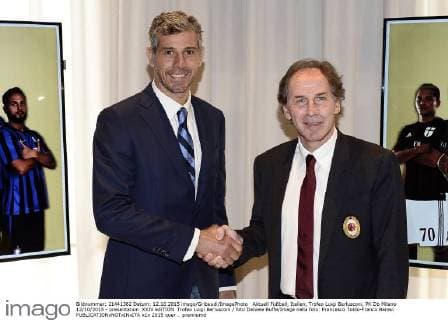 Aktuell Fußball, Italien, Trofeo Luigi Berlusconi, PK Db Milano 12 10 2015 - presentation XXIV ediTION Trofeo Luigi Berlusconi foto Daniele Buffa Image nella foto: Francesco Toldo-Franco Baresi 