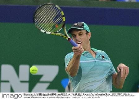 Oct. 12, 2015 - Shanghai, People s Republic of China - SAM QUERREY (USA) during his match against ALBERTO RAMOS VINOLAS (ESP), QUERREY has been defeated by Ramos 2x1 during the Shanghai Rolex Masters 2015. Tennis 2015 - Shanghai Rolex Masters  - ZUMAm119