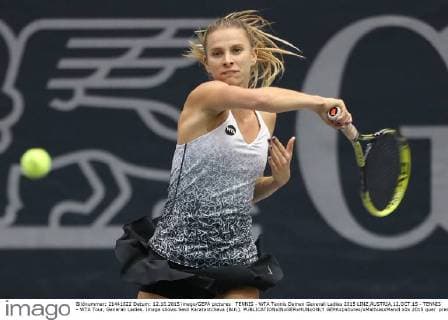 TENNIS - WTA Tennis Damen Generali Ladies 2015 LINZ,AUSTRIA,12.OCT.15 - TENNIS - WTA Tour, Generali Ladies. Image shows Sesil Karatantcheva (BUL). GEPAxpictures xMathiasxMandl