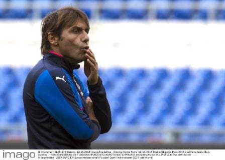 Antonio Conte Roma 12-10-2015 Stadio Olimpico Euro 2016 qualifiers Calcio Italy training . Foto AndreaxStaccioli Insidefoto andreaxstaccioli