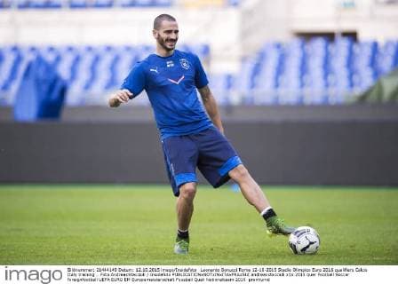 Leonardo Bonucci Roma 12-10-2015 Stadio Olimpico Euro 2016 qualifiers Calcio Italy training . Foto AndreaxStaccioli Insidefoto andreaxstaccioli