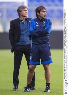 Gabriele Oriali, Antonio Conte Roma 12-10-2015 Stadio Olimpico Euro 2016 qualifiers Calcio Italy training . Foto AndreaxStaccioli Insidefoto andreaxstaccioli