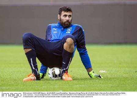 Salvatore Sirigu Roma 12-10-2015 Stadio Olimpico Euro 2016 qualifiers Calcio Italy training . Foto AndreaxStaccioli Insidefoto andreaxstaccioli