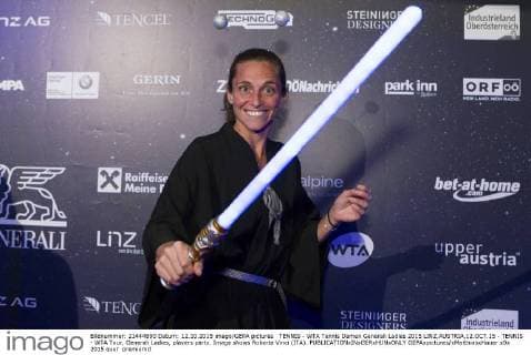 TENNIS - WTA Tennis Damen Generali Ladies 2015 LINZ,AUSTRIA,12.OCT.15 - TENNIS - WTA Tour, Generali Ladies, players party. Image shows Roberta Vinci (ITA). GEPAxpictures xMatthiasxHauer
