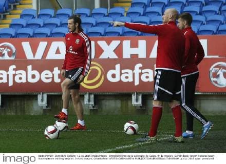 Entrenamiento de la selección de Gales. En la imagen, Gareth Bale. Welsh national team Nationalteam training session. In this picture, Gareth Bale. xFOTOxCHEMAxREYx 