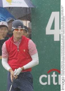 Oct. 11, 2015 - Incheon, South Korea - October 11, 2015 - South Korea, Incheon : United States Team Player Zach Johnson action on the 4th tee during the PGA Golf Herren Tour President Cup Single Match at Jack Nicklaus GC in Incheon, South Korea. PGA Presidents Cup  - ZUMAn230
