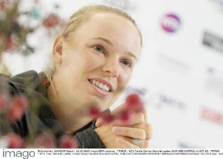 TENNIS - WTA Tennis Damen Generali Ladies 2015 LINZ,AUSTRIA,13.OCT.15 - TENNIS - WTA Tour, Generali Ladies. Image shows Caroline Wozniacki (DEN). GEPAxpictures xMatthiasxHauer