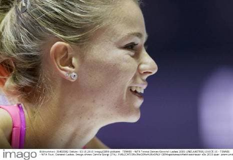 TENNIS - WTA Tennis Damen Generali Ladies 2015 LINZ,AUSTRIA,13.OCT.15 - TENNIS - WTA Tour, Generali Ladies. Image shows Camila Giorgi (ITA). GEPAxpictures xMatthiasxHauer