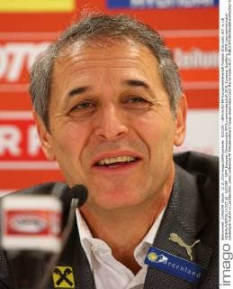 SOCCER - UEFA EURO EM Europameisterschaft Fussball 2016 quali, AUT vs LIE VIENNA,AUSTRIA,13.OCT.15 - SOCCER - UEFA European Championship EM Europameisterschaft 2016, European Qualifiers, OEFB international match Länderspiel Austria vs Liechtenstein, press conference PK Pressekonferenz Image shows head coach Marcel Koller (AUT). GEPAxpictures xChristianxOrt