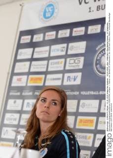 13.10.2015, xtkx, Volleyball 1.Bundesliga Damen, VC Wiesbaden Saisoneröffnungspressekonferenz 2015 2016, emspor .l. Esther van Berkel (VC Wiesbaden)
