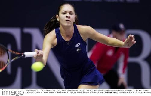 TENNIS - WTA Tennis Damen Generali Ladies 2015 LINZ,AUSTRIA,13.OCT.15 - TENNIS - WTA Tour, Generali Ladies. Image shows Andreea Mitu (ROU). GEPAxpictures xMatthiasxHauer