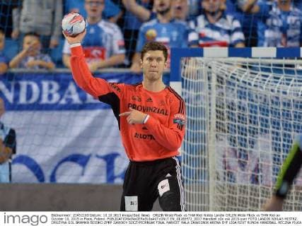 ORLEN Wisla Plock vs THW Kiel Niklas Landin ORLEN Wisla Plock vs THW Kiel on October 10, 2015 in Plock, Poland.  EN_01188972_0017