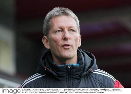 Heidenheim Trainer Frank Wormuth ( Deutschland ) Mercedes-Benz Elite Cup U20, Deutschland vs. England, Fussball, U20 Laenderspiel, 13.10.2015, Copyright: Langer Eibner-Pressefoto EP_HLR