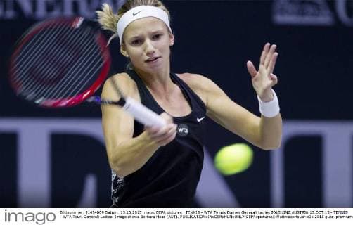 TENNIS - WTA Tennis Damen Generali Ladies 2015 LINZ,AUSTRIA,13.OCT.15 - TENNIS - WTA Tour, Generali Ladies. Image shows Barbara Haas (AUT). GEPAxpictures xMatthiasxHauer