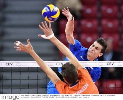 Sofia, 13.10.2015 - Volleyball - Nationalteam - Länderspiel - EM 2015 - Niederlande vs Slowenien - Klemen CEBULJ -  20151013LUK033