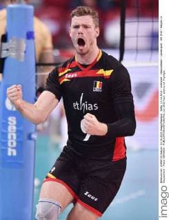 Sofia, 13.10.2015 - Volleyball - Nationalteam - Länderspiel - EM 2015 - Belgien vs Deutschland - Pieter VERHEES - 