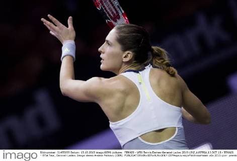 TENNIS - WTA Tennis Damen Generali Ladies 2015 LINZ,AUSTRIA,13.OCT.15 - TENNIS - WTA Tour, Generali Ladies. Image shows Andrea Petkovic (GER). GEPAxpictures xMatthiasxHauer