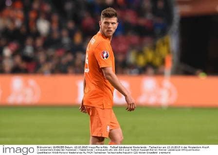 Fußball Länderspiel Niederlande - Tschechien am 13.10.2015 in der Amsterdam ArenA in Amsterdam Klaas-Jan Huntelaar ( Niederlande ) enttäuscht xRx