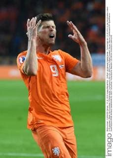 Fußball Länderspiel Niederlande - Tschechien am 13.10.2015 in der Amsterdam ArenA in Amsterdam Klaas-Jan Huntelaar ( Niederlande ) enttäuscht xRx