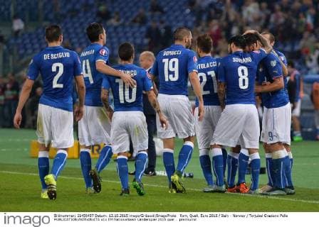 Rom, Quali, Euro 2016 Italy - Norway Torjubel Graziano Pelle 