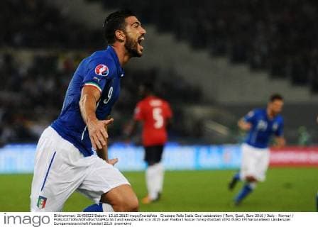 Graziano Pelle Italia Goal celebration Rom, Quali, Euro 2016 Italy - Norway andreaxstaccioli