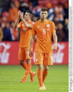 (L-R) Robin van Persie of Holland, Klaas-Jan Huntelaar of Holland during the EURO 2016 qualifying match between Netherlands and Czech Republic on October 10, 2015 at the Amsterdam Arena in Amsterdam, The Netherlands. Netherlands v Czech Republic EURO 2016 qualifier 2015 2016 xVIxxIVx 4453802