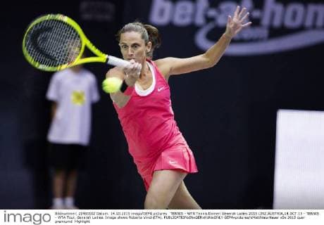 TENNIS - WTA Tennis Damen Generali Ladies 2015 LINZ,AUSTRIA,14.OCT.15 - TENNIS - WTA Tour, Generali Ladies. Image shows Roberta Vinci (ITA). GEPAxpictures xMatthiasxHauer