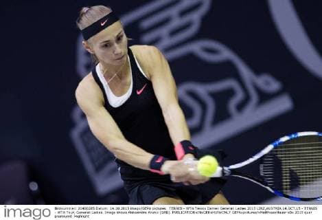 TENNIS - WTA Tennis Damen Generali Ladies 2015 LINZ,AUSTRIA,14.OCT.15 - TENNIS - WTA Tour, Generali Ladies. Image shows Aleksandra Krunic (SRB). GEPAxpictures xMatthiasxHauer
