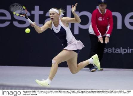 TENNIS - WTA Tennis Damen Generali Ladies 2015 LINZ,AUSTRIA,14.OCT.15 - TENNIS - WTA Tour, Generali Ladies. Image shows Caroline Wozniacki (DEN). GEPAxpictures xMatthiasxHauer