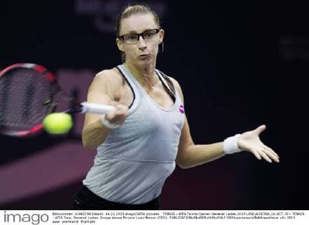TENNIS - WTA Tennis Damen Generali Ladies 2015 LINZ,AUSTRIA,14.OCT.15 - TENNIS - WTA Tour, Generali Ladies. Image shows Mirjana Lucic-Baroni (CRO). GEPAxpictures xMatthiasxHauer