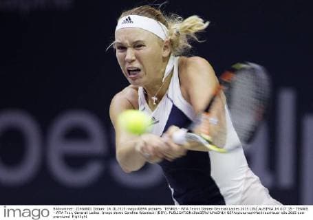 TENNIS - WTA Tennis Damen Generali Ladies 2015 LINZ,AUSTRIA,14.OCT.15 - TENNIS - WTA Tour, Generali Ladies. Image shows Caroline Wozniacki (DEN). GEPAxpictures xMatthiasxHauer