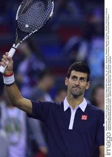 Oct. 14, 2015 - Shanghai, People s Republic of China - NOVAK DJOKOVIC of Serbia celebrating after beats MARTIN KLIZAN (SVK) during the Shanghai Rolex Masters Tennis Tournament. Tennis 2015 - Shanghai Rolex Masters  - ZUMAm119