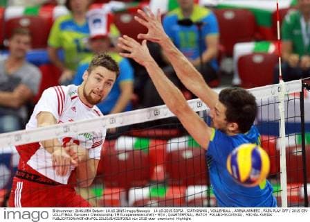 14.10.2015 SOFIA , SIATKOWKA , VOLLEYBALL , ARENA ARMEEC , FAZA PLAY OFF ( 2015 CEV VOLLEYBALL European Championship EM Europameisterschaft - MEN , QUARTERFINAL, MATCH POLAND-SLOVENIA), MICHAL KUBIAK  20151014CSJP3018